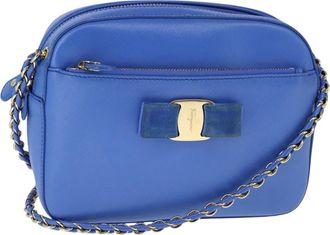 Ferragamo Vala Shoulder Bag Leather Leather Shoulder Bag Bag (Pre-Owned)