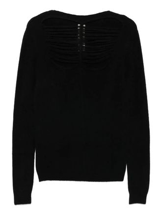 Rick Owens distressed sweater - Black