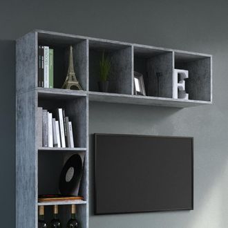 Vicco Separador De Ambientes Ludus, Gris, 142.5 X 36.2 Cm