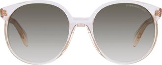 Cutler and Gross Brown Gradient Round Ladies Sunglasses CGSN139557 004 57