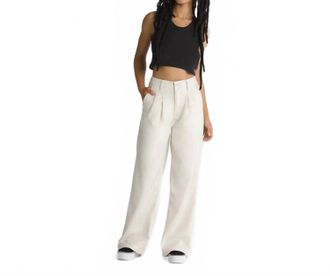 Vans Alder Relaxed Pleated Pants In Turtledove