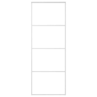 Berkfield Home Sliding Door ESG Glass & Aluminium 76x205 cm White