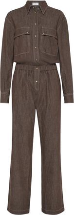 Brunello Cucinelli Cotton Denim Jumpsuit
