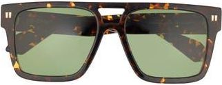 Off-white 56mm Springfield Shield Sunglasses in Brown Havana/Green at Nordstrom Rack