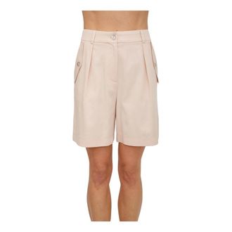 Nenette Shorts Rosa - Dames - Korte Broeken - Roze - S - Katoen - Korte Broeken