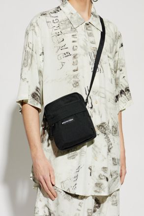 Balenciaga Shoulder Bag Explorer, Mens, Black