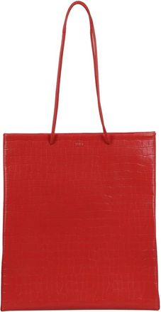 Medea Krokodil Shopper Tote Tas - Dames - Shoppers - Rood - ONE Size - Leer - Tassen