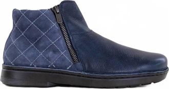 Naot Womens Sintra Ankle Boot In Midnight Blue Suede