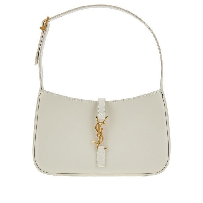 Le 5 &agrave; 7 smooth leather hobo bag Woman One Size