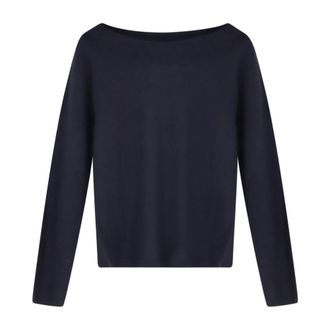 Max Mara Cashmere Knitwear, female, Blue, Size: XS MXM Faretra Sweater