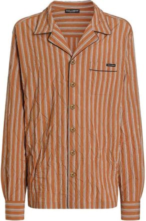 Dolce & Gabbana Gestreiftes Hemd von Dolce & Gabbana mit Applikation