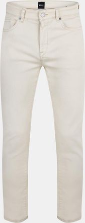 HUGO BOSS Mens Five Pocket Design Slim Fit Jeans in Open White - Size 36W/32L