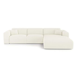 Sia Home Sof&aacute; esquinero convertible 5 plazas pana crema