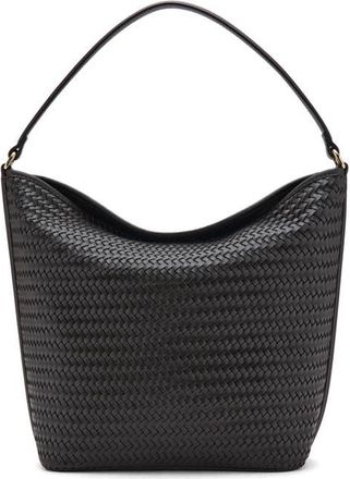 Mango Braided Bucket Shoulder Bag in Chocolate at Nordstrom