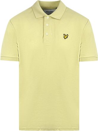 Lyle & Scott Natural Green Plain Polo Shirt