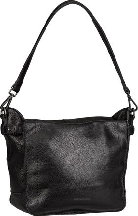 Fredsbruder FREDsBRUDER My Forever Friend Hobo Leather Shoulder Bag Black