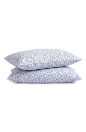 Petite Plume Ditsy Waltz Set of 2 Pillowcases in White at Nordstrom, Size Standard