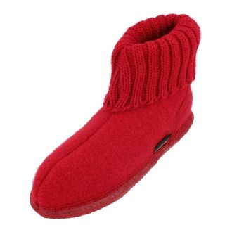 Haflinger H&uuml;ttenschuh Karl - Dames - Schoenen - Rood - Maat: 41 EU Wol