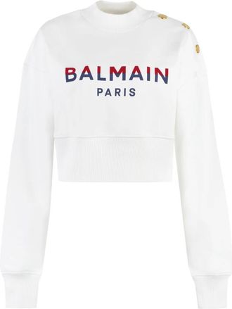 Balmain Mujer, Sudaderas, Blanco, Talla: S