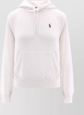 Polo Ralph Lauren ribbed cuff long sleeve cotton sweatshirt with kangaroo pocket