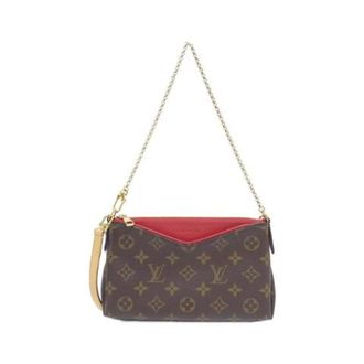 Louis Vuitton Pre-owned Monogram Palas Clutch Schoudertas - Dames - Pre-owned - Bruin - Maat: ONE Size