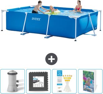 Intex Piscina Con Estructura Rectangular - 300x200x75 Cm - 7-piezas Scb131
