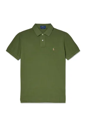 Polo Ralph Lauren Logo-Embroidered Cotton-Piqu&eacute; Polo Shirt