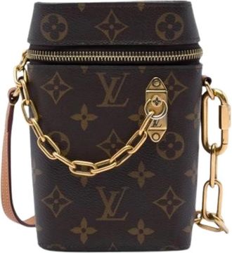 Louis Vuitton Pre-owned Monogram Canvas Mini Crossbody - Dames - Vintage Mini Tas - Bruin - ONE Size - Leer - Vintage