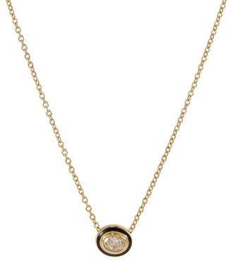 Melissa Kaye Lenox Reign 18kt gold necklace with diamond