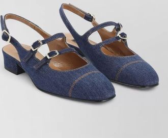 Carel cotton mary jane pumps