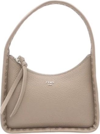 Fendi Pre-owned Shoulder Bags, female, Beige, Size: ONE SIZE Pre-owned Vintage Shoulder Bag