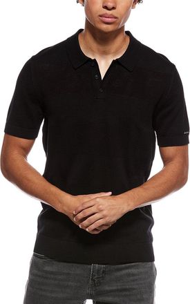 Karl Lagerfeld Karl Lagerfeld Knit Striped Polo Shirt