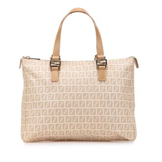 Fendi Logo Canvas Schoudertas