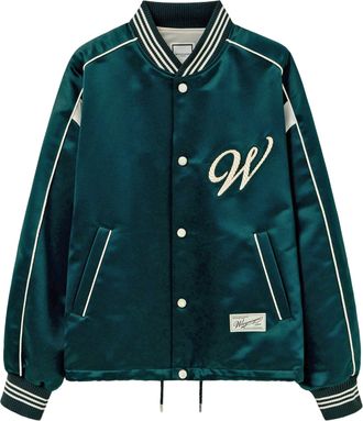Wooyoungmi Varsity-Inspired Nylon Jacket With Contrast Trim