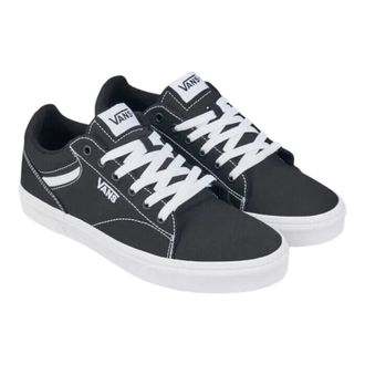 Vans Seldan Sneaker in Black/White Canvas Men