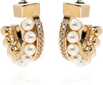 Ferragamo Semicirculaire Oorbellen - Dames - Oorbellen - Geel - ONE Size - Accessoires