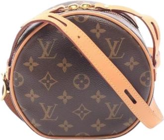 Louis Vuitton Pre-owned Boite Chapeau Souple PM Monogram Schoudertas - Dames - Vintage Schoudertas - Bruin - ONE Size - Leer - Vintage