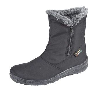 Mod Comfys BIANCO Zip Snow Boots Black UK 9