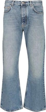 Off-white Half Arrow Slim Relaxed Jeans - male - Off White - Flare Jeans - Blue - W31 - Jeans