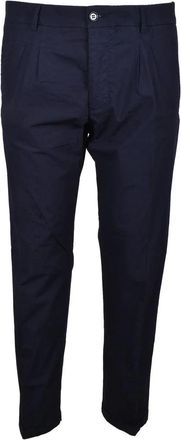 Truenyc Blue Stretch Cotton Pants
