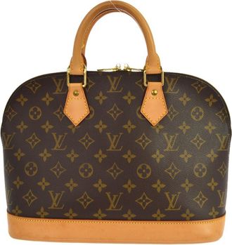 Louis Vuitton Alma Monogram Canvas Brown Canvas Handbag (Pre-Owned)