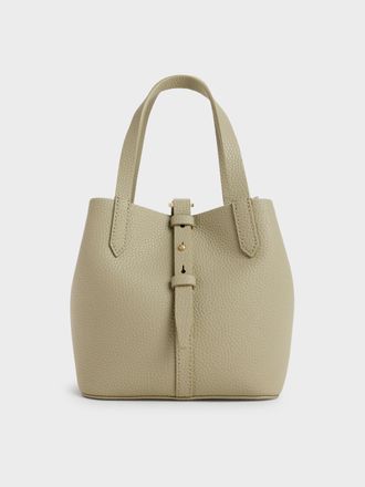 Charles & Keith Beryl Belted Bucket Bag