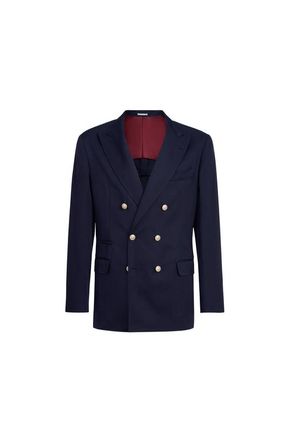 Brunello Cucinelli Twill unconstructed blazer in Navy Blue at Nordstrom, Size 52 It