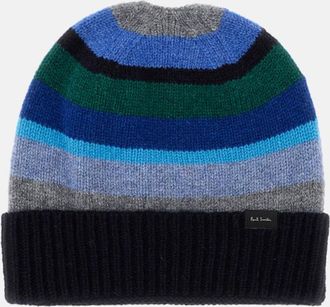 Paul Smith Multicolor Striped Beanie Hat