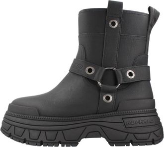 Buffalo Fusion Biker MID - Dames - Enkellaarsjes - Zwart - 40 EU - Schoenen