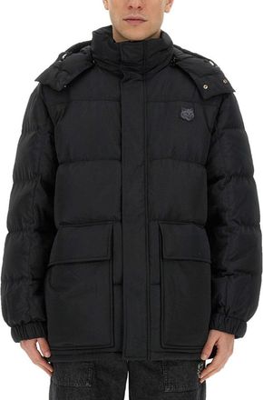 Maison Kitsuné Oversized Puffy Jacket With High Collar