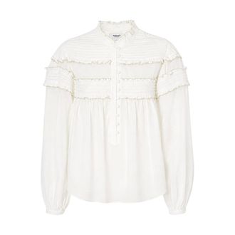 Isabel Marant Overhemden, Dames, Wit, XS, Katoen, Doane Top