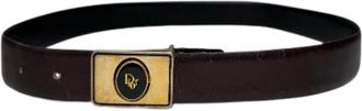Dior Pre-owned Leren Riem - Dames - Vintage Accessoires - Zwart - ONE Size - Leer - Vintage