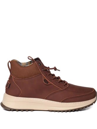 Hey Dude Tahoe lace-up sneakers - men - Calf Suede/Fabric/Rubber - 42 - Brown