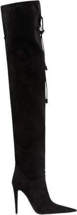 Giuseppe Zanotti Over-knee Boots - Dames - Over de knie laarzen - Zwart - 39 EU - Schoenen